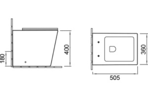 Унитаз приставной SantiLine SL-5021 - 2