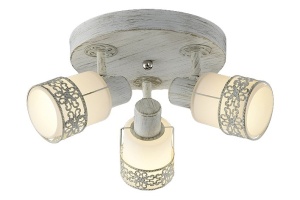 Спот Eurosvet Silvia 20026/3 белый с золотом