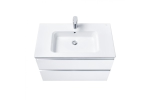 THE GAP Модуль д/раковины 800 мм, 2 ящика, белый глянец - 3