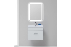 Тумба с раковиной Aquanet Верона 50 подвесная, белая - 2
