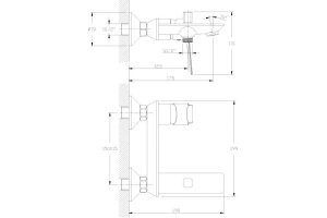 Смеситель для ванны Rossinka  хром (RS27-31) - 2