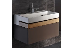 Тумба с раковиной Jacob Delafon Terrace 80 ледяной коричневый лак