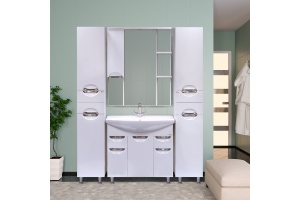 Мебель для ванной Misty Орхидея 75 белая эмаль