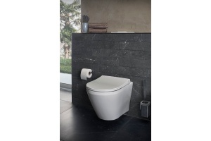 Унитаз подвесной VitrA Integra Round безободковый с сиденьем микролифт белый - 3