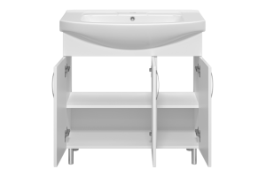 Тумба под раковину Misty Изео 85 белая - 3