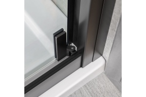 Душевой уголок Vincea Stile 90х90 L профиль черный стекло прозрачное - 3