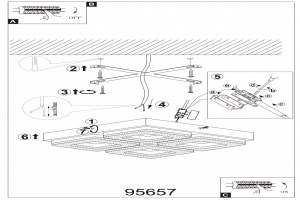 Накладной светильник Eglo ПРОМО Fradelo 95657 - 2