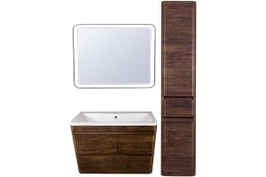 Зеркало Style Line Атлантика 90 с часами - 2