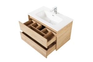 Тумба с раковиной BelBagno Kraft 80 светлое дерево - 3