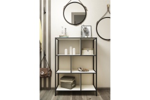 Шкаф Sanflor Лофт 80 черный муар (С08090) - 2