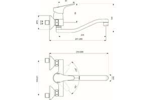 Смеситель Vidima Next для кухонной мойки BA373AA - 2