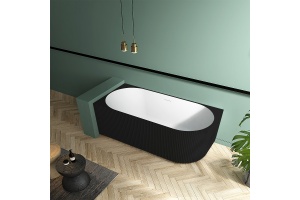 Акриловая ванна Abber 170х80 черный, матовый (AB9329-1.7MB L) - 2