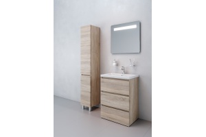 Шкаф-пенал AM.PM Gem S R, светлый дуб - 3