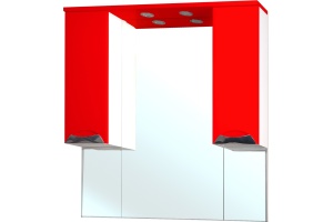 Зеркало-шкаф Bellezza Симона 100 красный
