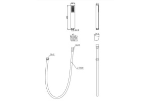 Душевая лейка BelBagno Luce золото (LUC-DFS-ORO) - 2