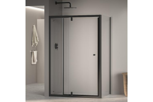 Душевой уголок RGW Passage 120х100 черный стекло прозрачное