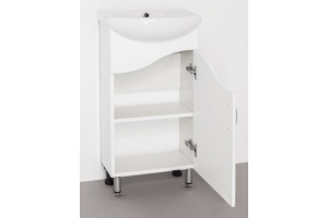 Тумба с раковиной Style Line Эко Волна №2 40 белая - 2