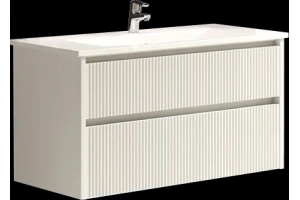 Тумба с раковиной Sanvit Рольф-2 90 белый глянец