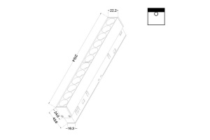 Встраиваемый светильник Maytoni Points TR031-4-12W3K-S-DS-B - 2