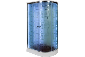 Душевая кабина Deto ЕМ 120х80 (EM1512LLED+GM) - 2