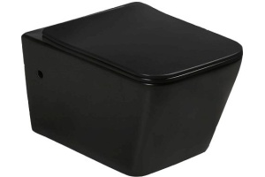 Унитаз подвесной SantiLine SL-5004MB безободковый, с микролифтом