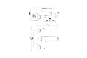 Смеситель для ванны - 3