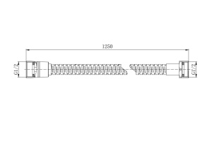 Шланг для душа AQUATEK AQ2101CR, 160 см - 2