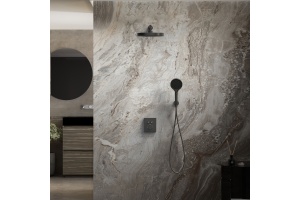 Душевой комплект Vincea Inspire с термостатом черный матовый - 3