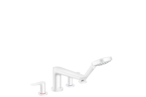 Смеситель на борт ванны Hansgrohe Talis E белый матовый