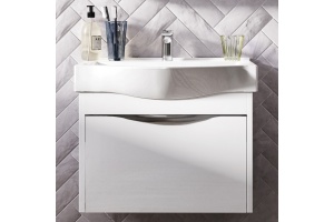 Мебель для ванной STWORKI Хельсинки 65 , белая, подвесная (комплект, гарнитур) - 2