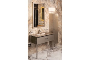 Тумба под раковину Armadi Art Lucido 100 бежевый - 3