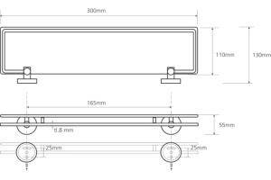 Полка Bemeta Omega 104102202 - 2