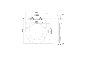 Крышка-сиденье AM.PM Sense C747855WH - 3