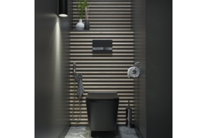 Клавиша смыва, универсальная, чёрный - 3