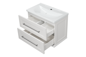 Тумба под раковину Misty Марта 70 белая глянцевая - 3