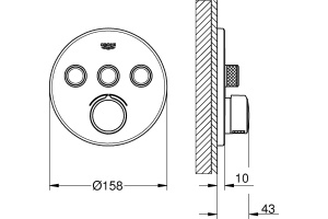 Смеситель Grohe Grohtherm SmartControl 29146000 для душа - 2