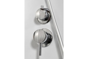 Душевая кабина Deto L 100х100 хром (L610NLED) - 3