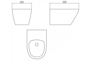 Биде подвесное beWash Bogen белый - 2