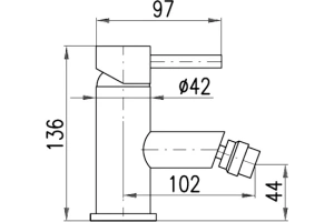 Смеситель для биде Rav Slezak Seina бронза - 3