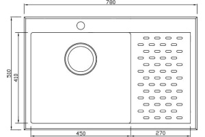 Металлическая мойка Seaman SMB-7851P (SMB-7851PRS.A) - 2