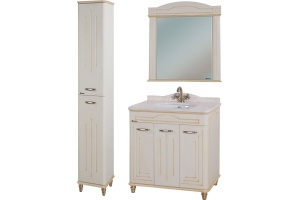 Шкаф-пенал Bellezza Аллегро Люкс 35 L бежевый патина золото - 2