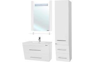 Зеркало Bellezza Берта подвесная 60 белое - 2