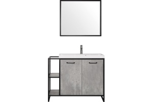 Зеркало Style Line Лофт 80 бетон - 2