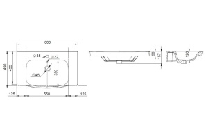 Мебельная раковина AM.PM Like 80 - 3