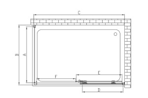 Душевой уголок Vincea Soft 150х90 хром стекло прозрачное - 2