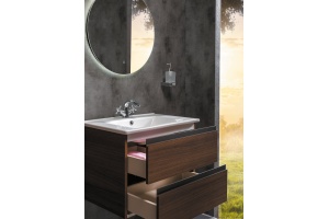 Тумба с раковиной Armadi Art Capolda 65 dark wood - 3