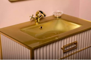 Раковина-столешница Armadi Art Monaco 80 золото - 2