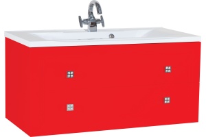 Тумба для комплекта Bellezza Милан 100 красная