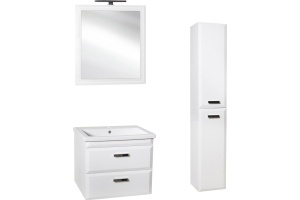 Мебель для ванной Style Line Лотос 70 Люкс Plus подвесная, белая - 2
