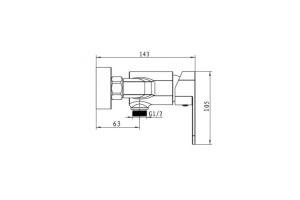 Смеситель для ванны с душем KAISER Sonat (34477-1верт/34077-1верт) - 2